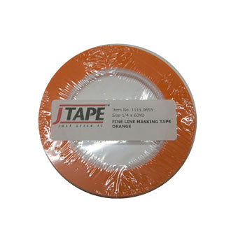 JTape Orange Fine Line Tape 3mm x 55m Curves & Straight Lines