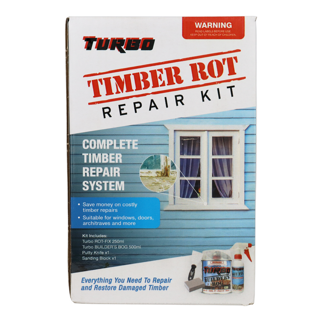Turbo Timber Rot Repair Kit 500ml Wood Treatment