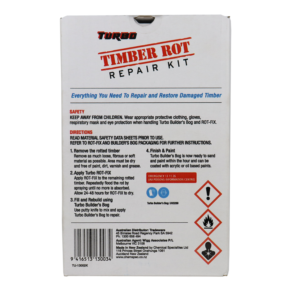 Turbo Timber Rot Repair Kit 500ml Wood Treatment