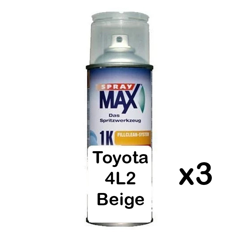 Auto Car Touch Up Paint Can for Toyota 4L2 Beige x 3