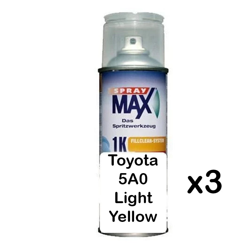 Auto Car Touch Up Can for Toyota 5A0 Light Yellow x 3