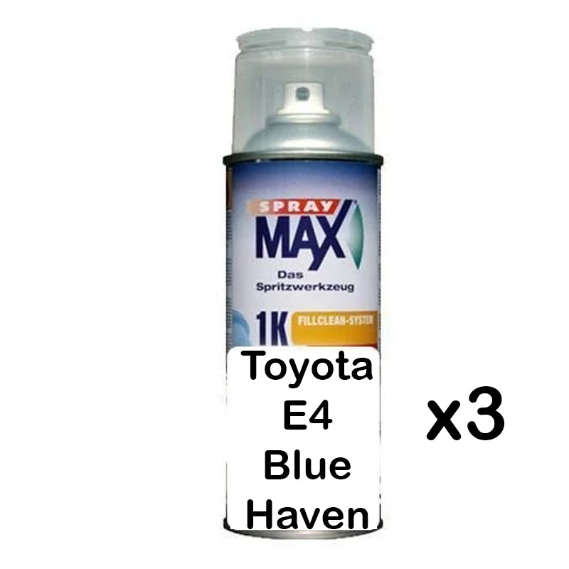 Auto Car Touch Up Paint Can for Toyota E4 Blue Haven x 3