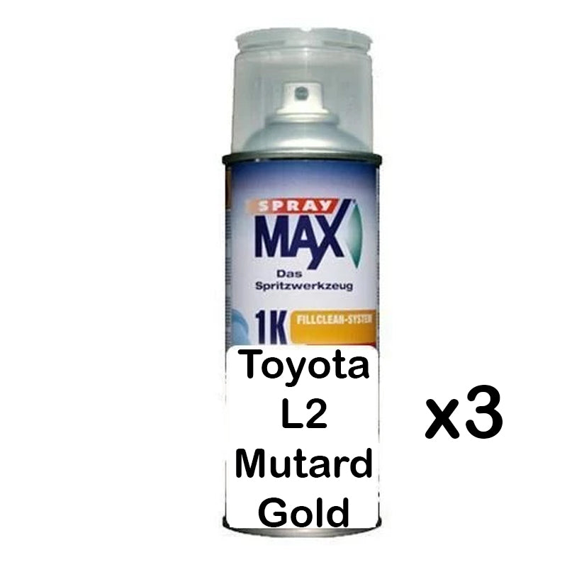 Auto Car Touch Up Paint Can for Toyota L2 Mustard Gold x 3