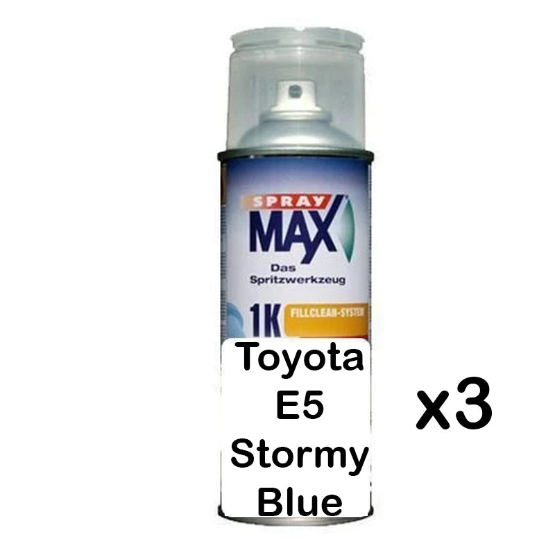 Auto Car Touch Up Paint Can for Toyota E5 Stormy Blue x 3