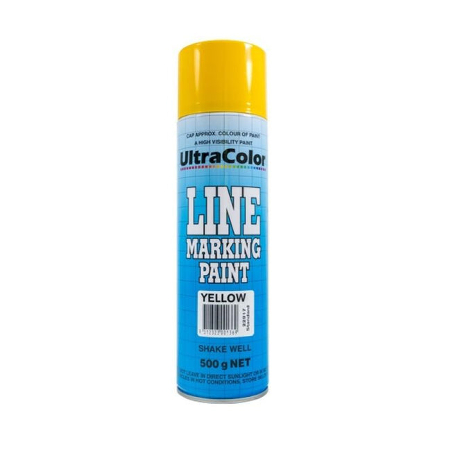 ULTRACOLOR Line Marking Spray Paint Yellow 500g Aerosol