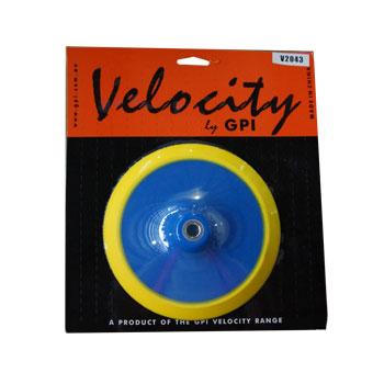 Velocity 180mm Polishing Velcro Pad M14x2 Buffing Backing Plate 14mm Thread