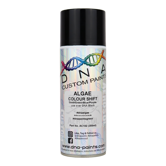 DNA PAINTS Colour Shift Pearl (Gold/Green/Blue/Purple) Spray Paint 350ml Aerosol Algae