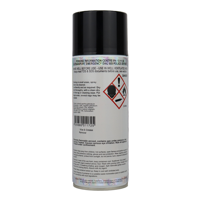 DNA PAINTS Anti Static Cleaner 350ml Aerosol Wax & Grease Remover