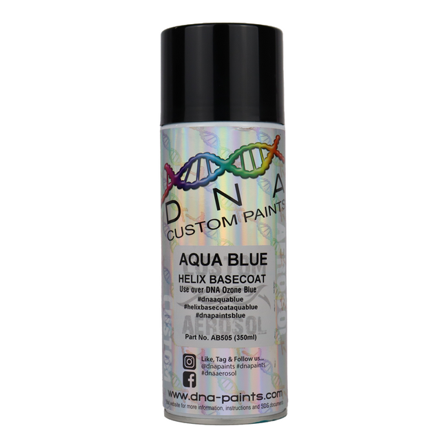 DNA PAINTS Helix Basecoat Spray Paint 350ml Aerosol Aqua Blue