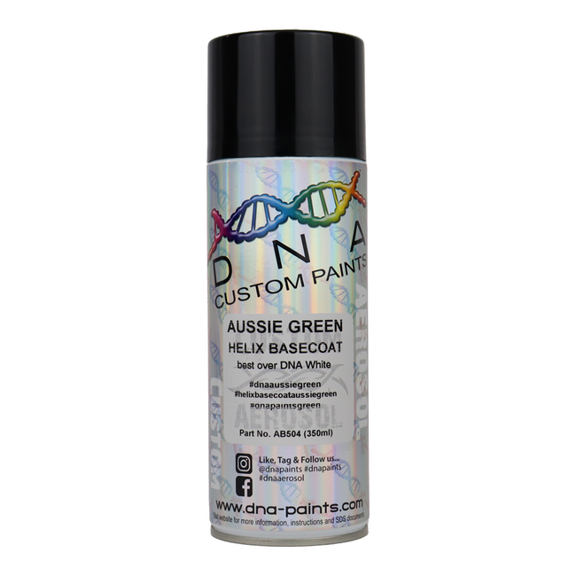 DNA PAINTS Helix Basecoat Spray Paint 350ml Aerosol Aussie Green