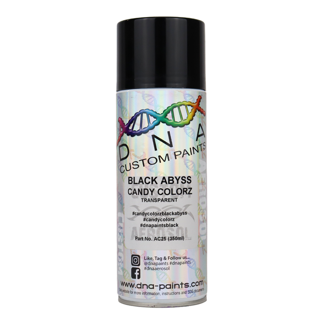 DNA PAINTS Candy Colorz Spray Paint 350ml Aerosol Candy Black Abyss