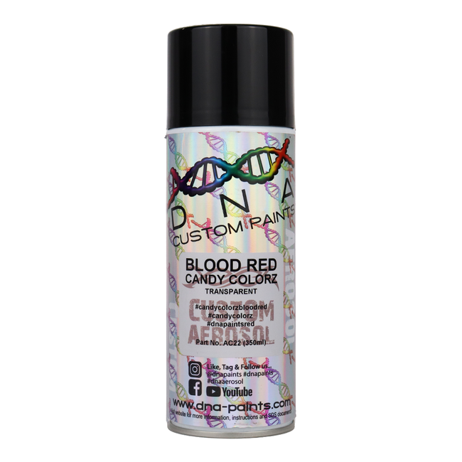 DNA PAINTS Candy Colorz Spray Paint 350ml Aerosol Candy Blood Red