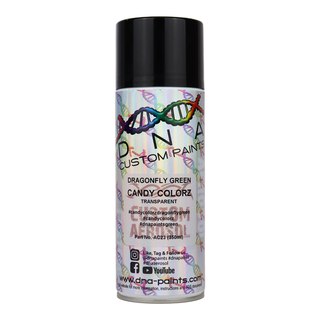 DNA PAINTS Candy Colorz Spray Paint 350ml Aerosol Candy Dragonfly Green
