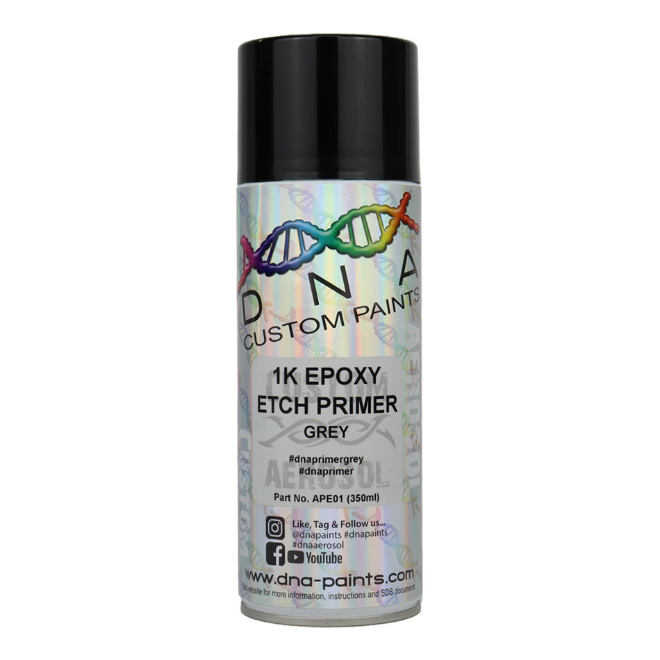 DNA PAINTS Epoxy Etch Primer Spray Paint 350ml Aerosol Grey