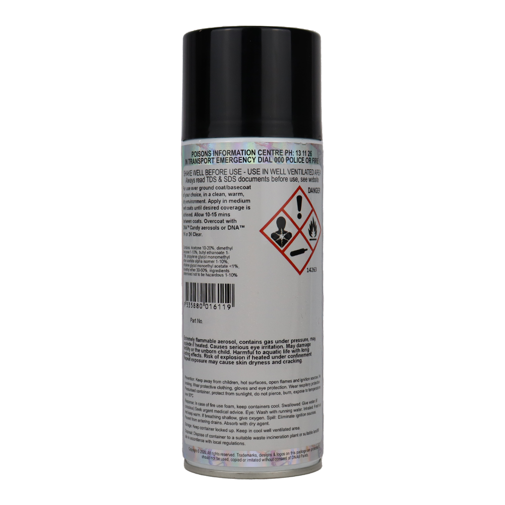 DNA PAINTS Metal Flake 350ml Aerosol Gold Coarse - 100 Micron