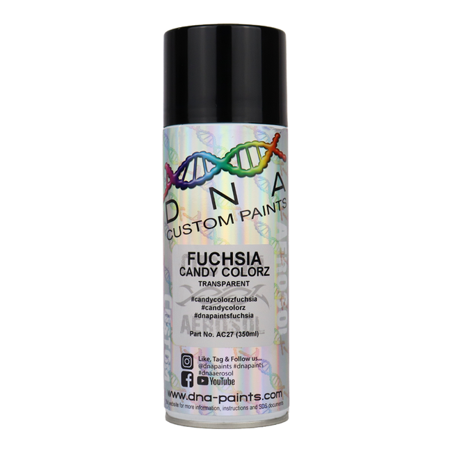 DNA PAINTS Candy Colorz Spray Paint 350ml Aerosol Candy Fuchsia