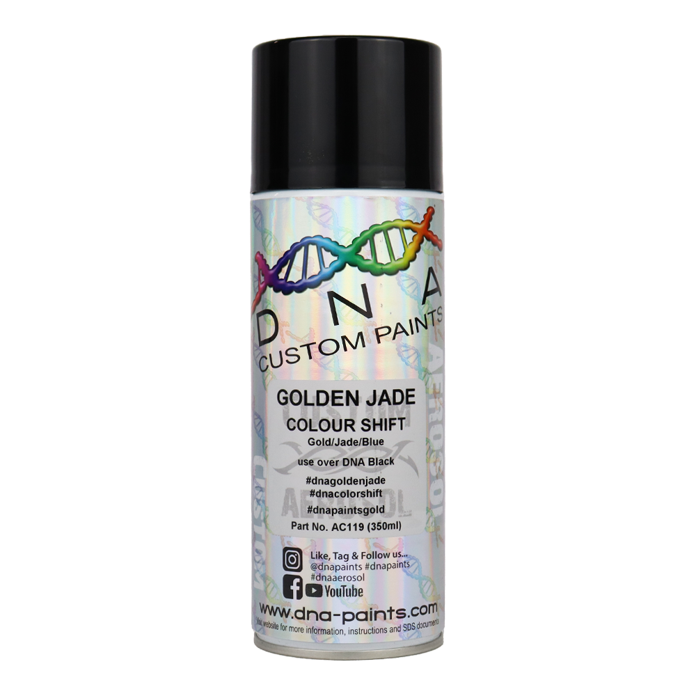 DNA PAINTS Colour Shift Pearl (Gold/Jade/Blue) Spray Paint 350ml Aerosol Golden Jade