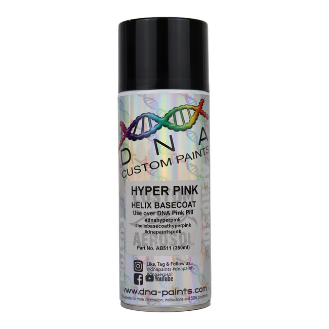 DNA PAINTS Helix Basecoat Spray Paint 350ml Aerosol Hyper Pink