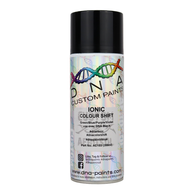 DNA PAINTS Colour Shift Pearl (Green/Blue/Purple/Violet) Spray Paint 350ml Aerosol Ionic