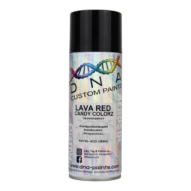 DNA PAINTS Candy Colorz Spray Paint 350ml Aerosol Candy Lava Red