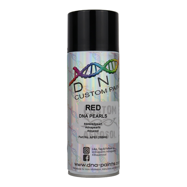 DNA PAINTS Pearl Colour Spray Paint 350ml Aerosol Red Pearlescent