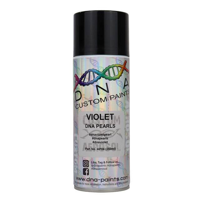 DNA PAINTS Pearl Colour Spray Paint 350ml Aerosol Violet Pearlescent