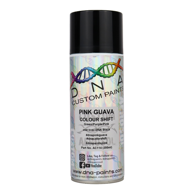 DNA PAINTS Colour Shift Pearl (Green/Purple/Pink) Spray Paint 350ml Aerosol Pink Guava