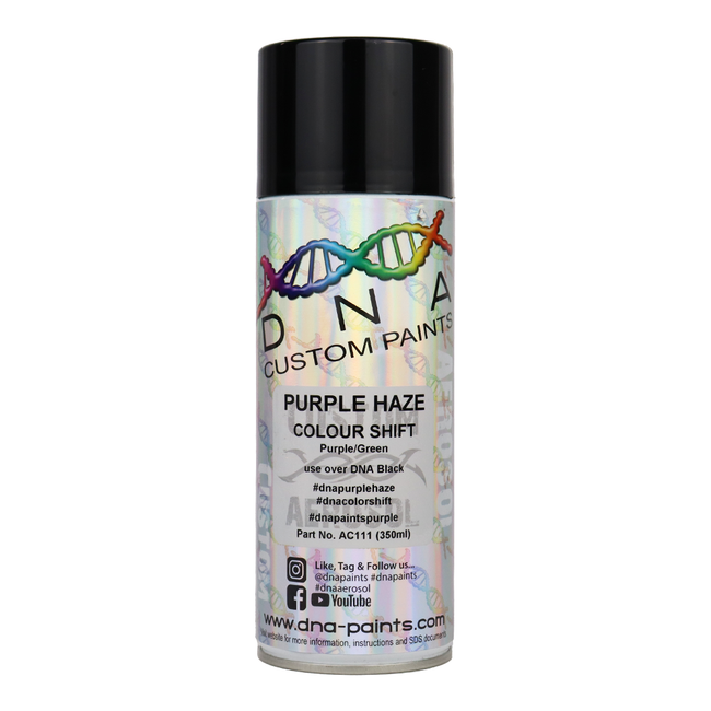 DNA PAINTS Colour Shift Pearl (Purple to Green) Spray Paint 350ml Aerosol Purple Haze