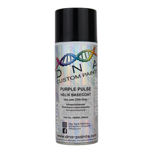 DNA PAINTS Helix Basecoat Spray Paint 350ml Aerosol Purple Pulse