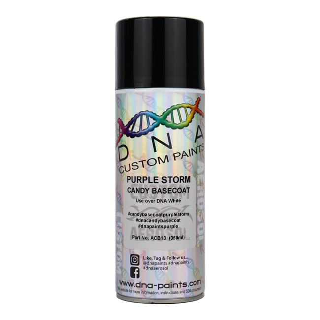 DNA PAINTS Candy Basecoat Spray Paint 350ml Aerosol Candy Purple Storm