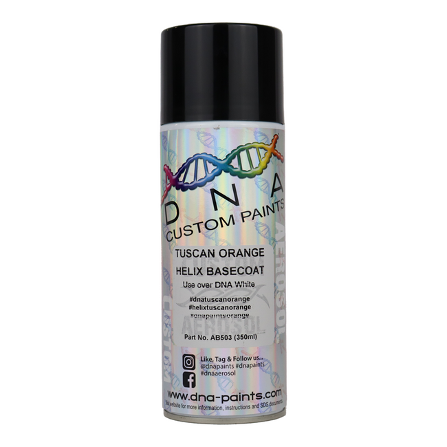 DNA PAINTS Helix Basecoat Spray Paint 350ml Aerosol Tuscan Orange