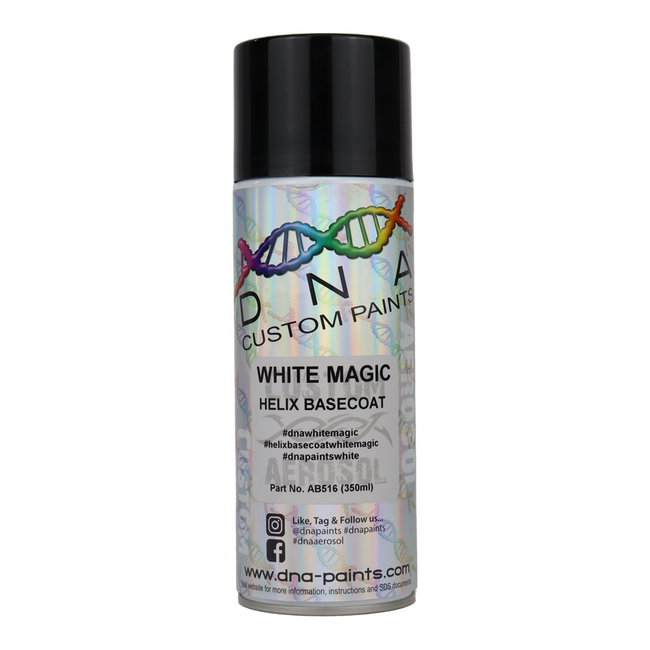 DNA PAINTS Helix Basecoat Spray Paint 350ml Aerosol White Magic