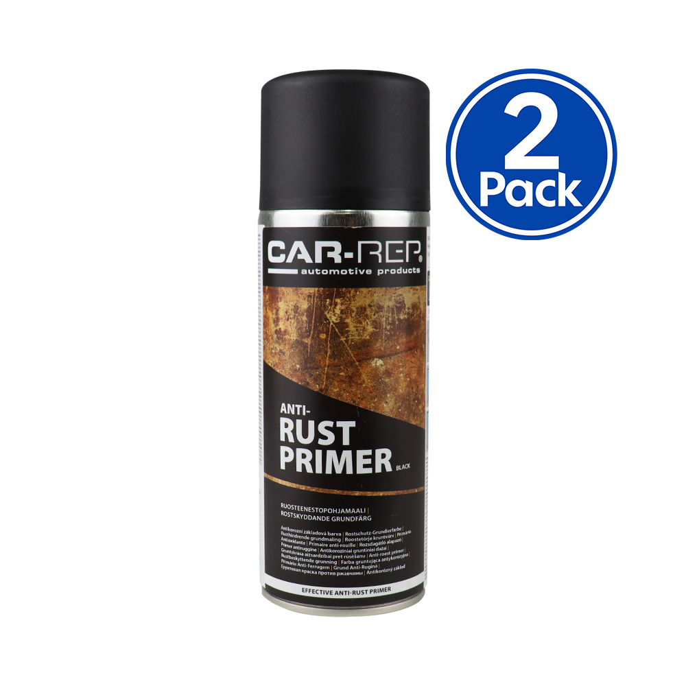 CAR-REP Automotive Anti Rust Primer 400ml Black x 2 Pack