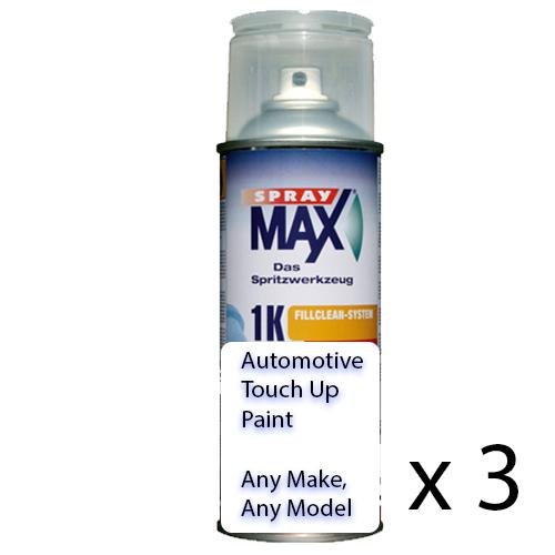 Automotive Auto Touch Up Spray Paint Can 1k Acrylic Top Coat Car Truck Bike x 3