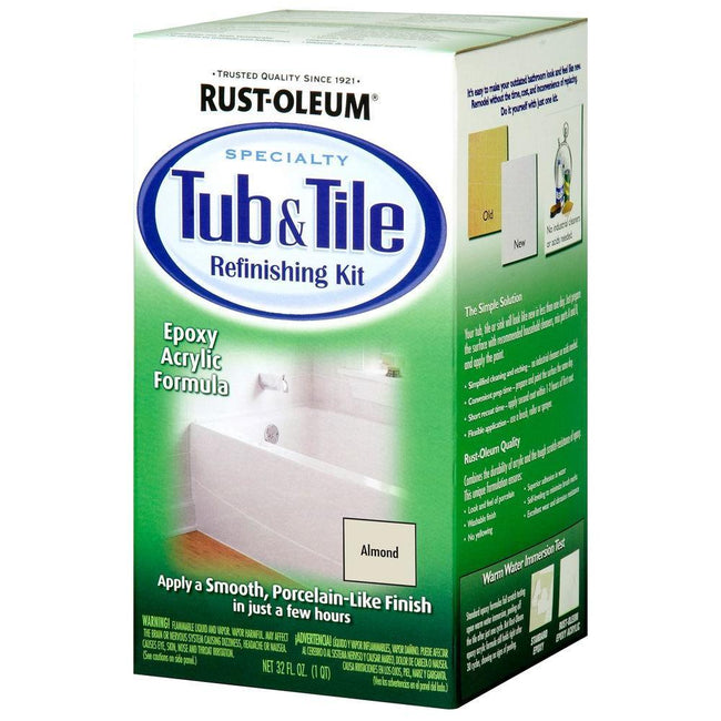 Rustoleum Tub and Tile Refinishing Kit 946ml Almond