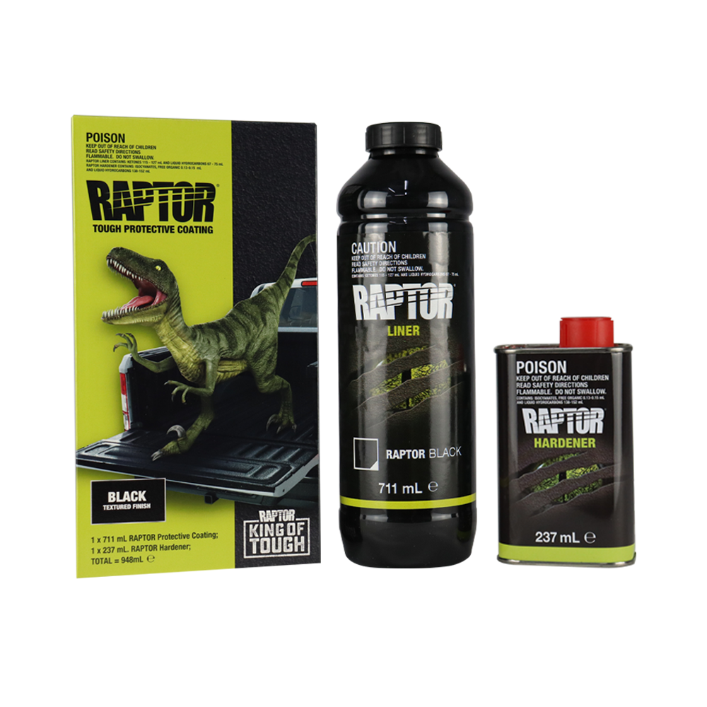 U-POL製　RAPTOR LINER ブラック1L 2セット U-POL Raptor Tough Protective Coating 1L Kit Black – Wholesale