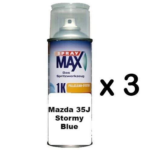 Touch Up Can Mazda 35J Stormy Blue 2 3 6 CX-5 CX-9 BT50 298ml x 3
