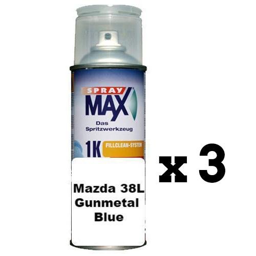 Auto Touch Up Can Mazda 38L Gunmetal Blue Paint 2 3 6 CX5 CX9 BT50 298ml x 3