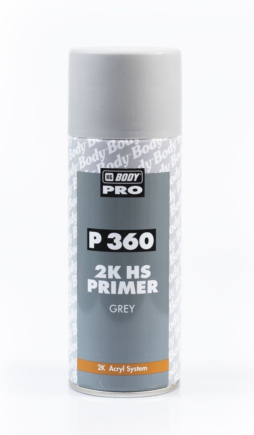 HB Body P360 2K HS Primer Filler Spray Paint Grey Aerosol 400mL