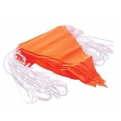 Maxisafe Orange PVC Bunting Flag line - 30m Roadwork Barrier Sporting events