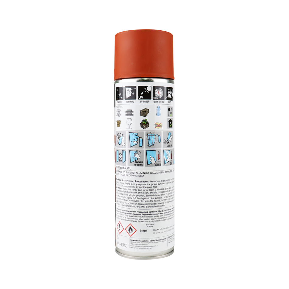 CAR-REP Acrylic Automotive Primer 500ml Red