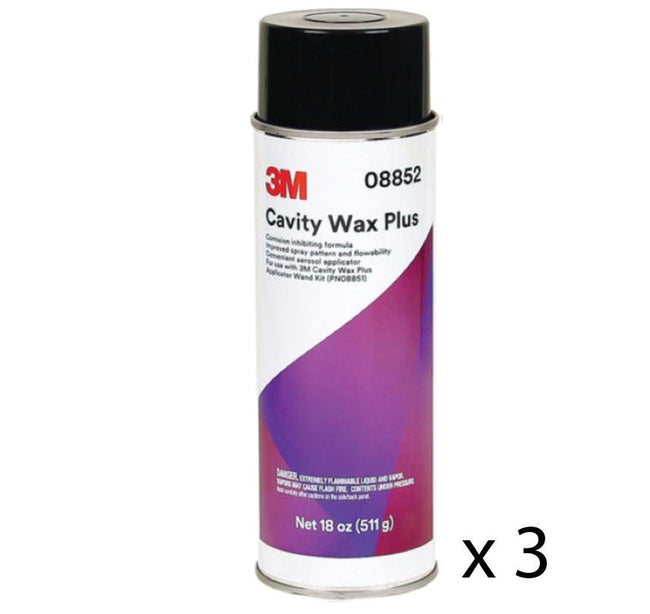 3M Cavity Wax Plus Interior Corrosion Prevention 511g 08852 x 3