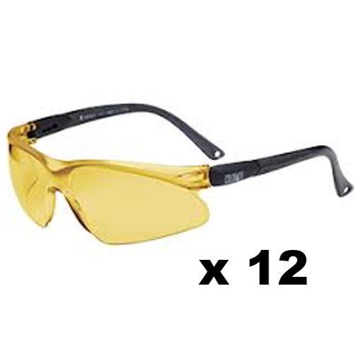 Maxisafe Colorado Safety Glasses AS/NZS1337 Anti Scratch Fog Coating Amber x 12
