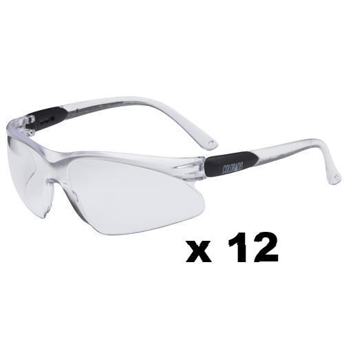 Maxisafe Colorado Safety Glasses AS/NZS1337 Anti Scratch Fog Coating Clear x 12