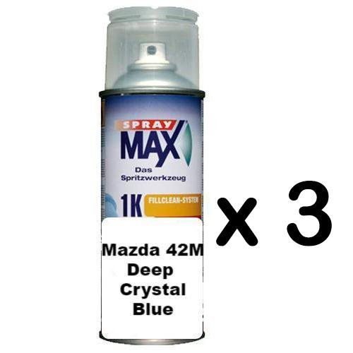 Touch Up Can Mazda 42M Deep Crystal Blue 2 3 6 CX3 CX5 Cx9 BT50 x 3