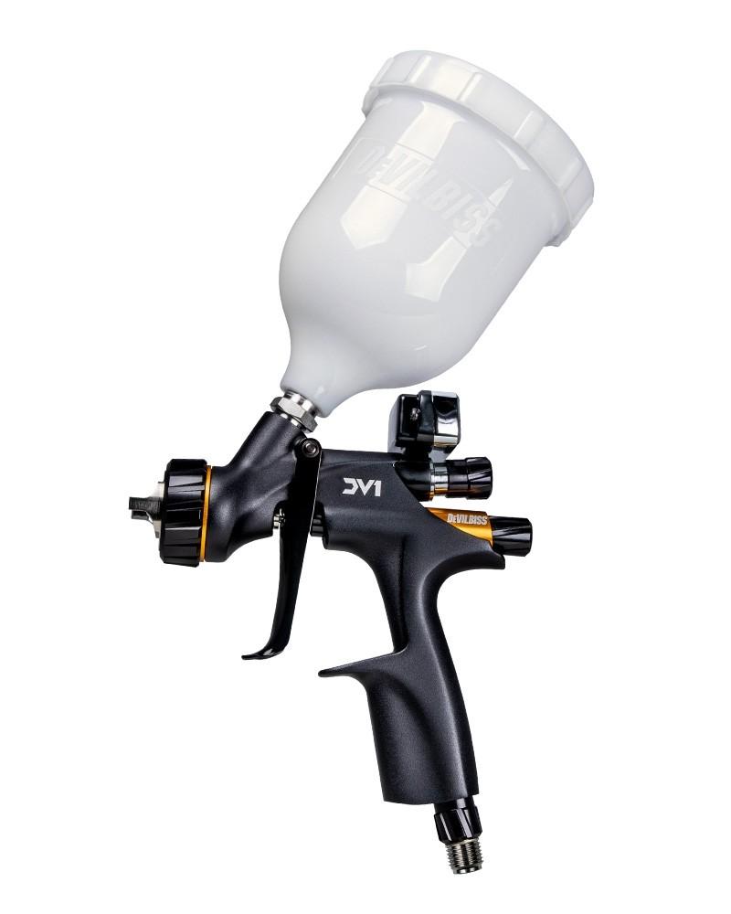 DEVILBISS DV1-C+ Clearcoat Digital HVLP Plus Gravity Feed Spray Gun 1.3mm Tip