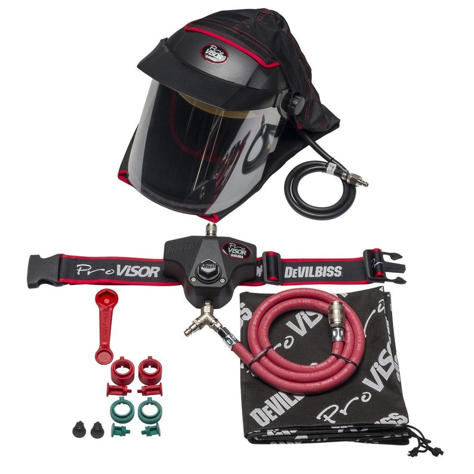 DEVILBISS Pro Visor Air Fed Respirator PROV-650 Kit 10m Hose Pro Air 3