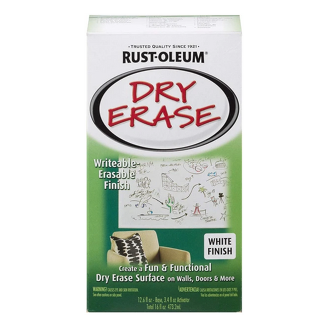 Rustoleum Dry Erase 2 Pack White Board Paint 453g Whiteboard marker