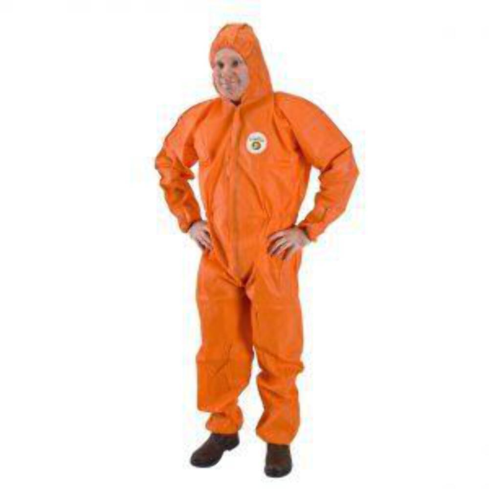 Dupont Tychem C Protective Overall Suit Clothing Orange Tyvek Disposable Coveralls