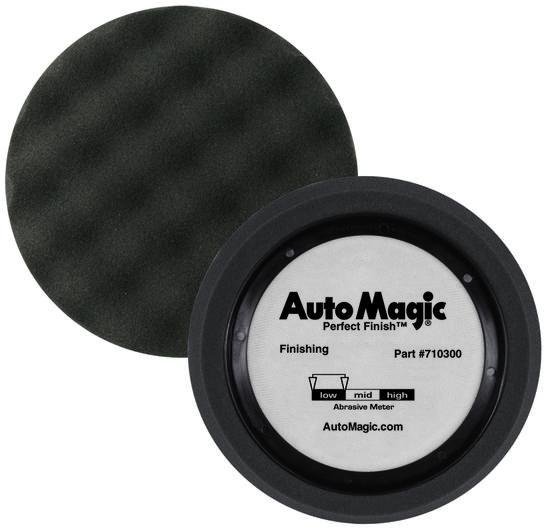Auto Magic Perfect Finishing Low Polish Buffing Black Waffle Foam Pad 180mm